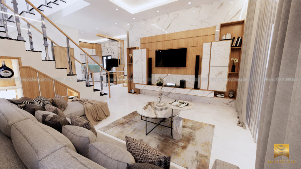 Trang trí nội thất phòng khách sẽ giúp gia chủ thể hiện nét thẩm mỹ riêng