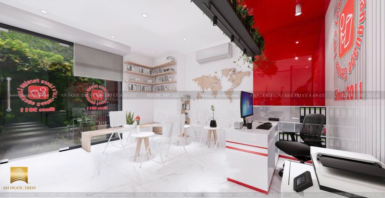 TRUNG TÂM DẠY TIẾNG ANH LET’S LEARN FOREIGN LANGUAGE CENTER – THIẾT KẾ NỘI THẤT ĐẲNG CẤP NĂM 2025.