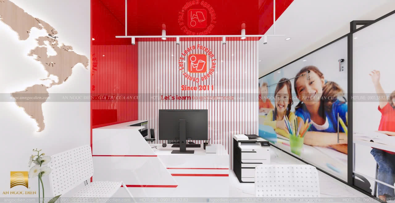 TRUNG TÂM DẠY TIẾNG ANH LET’S LEARN FOREIGN LANGUAGE CENTER – THIẾT KẾ NỘI THẤT ĐẲNG CẤP NĂM 2025.