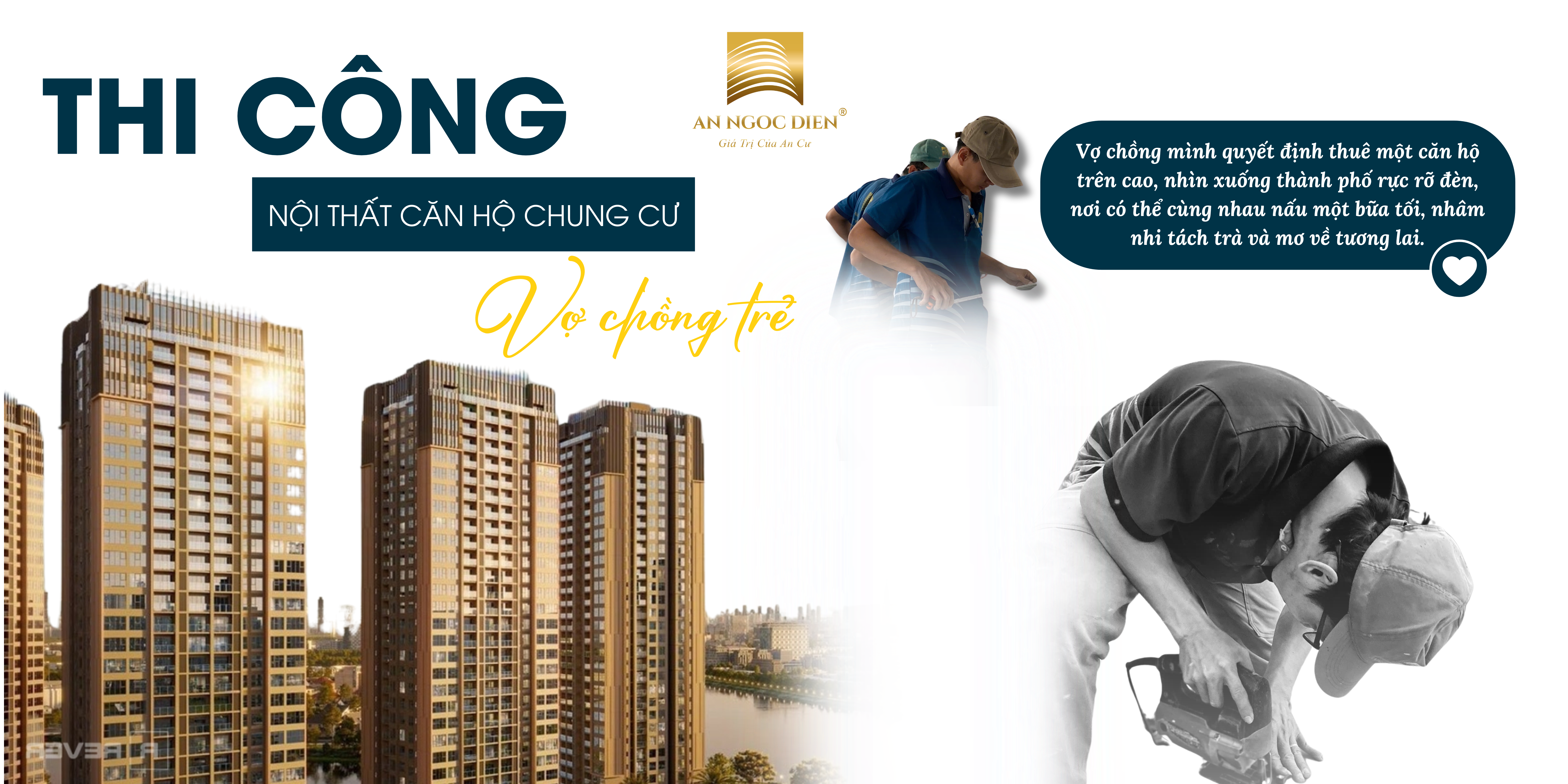 THI CÔNG NỘI THẤT SÀI GÒN CHO VỢ CHỒNG TRẺ