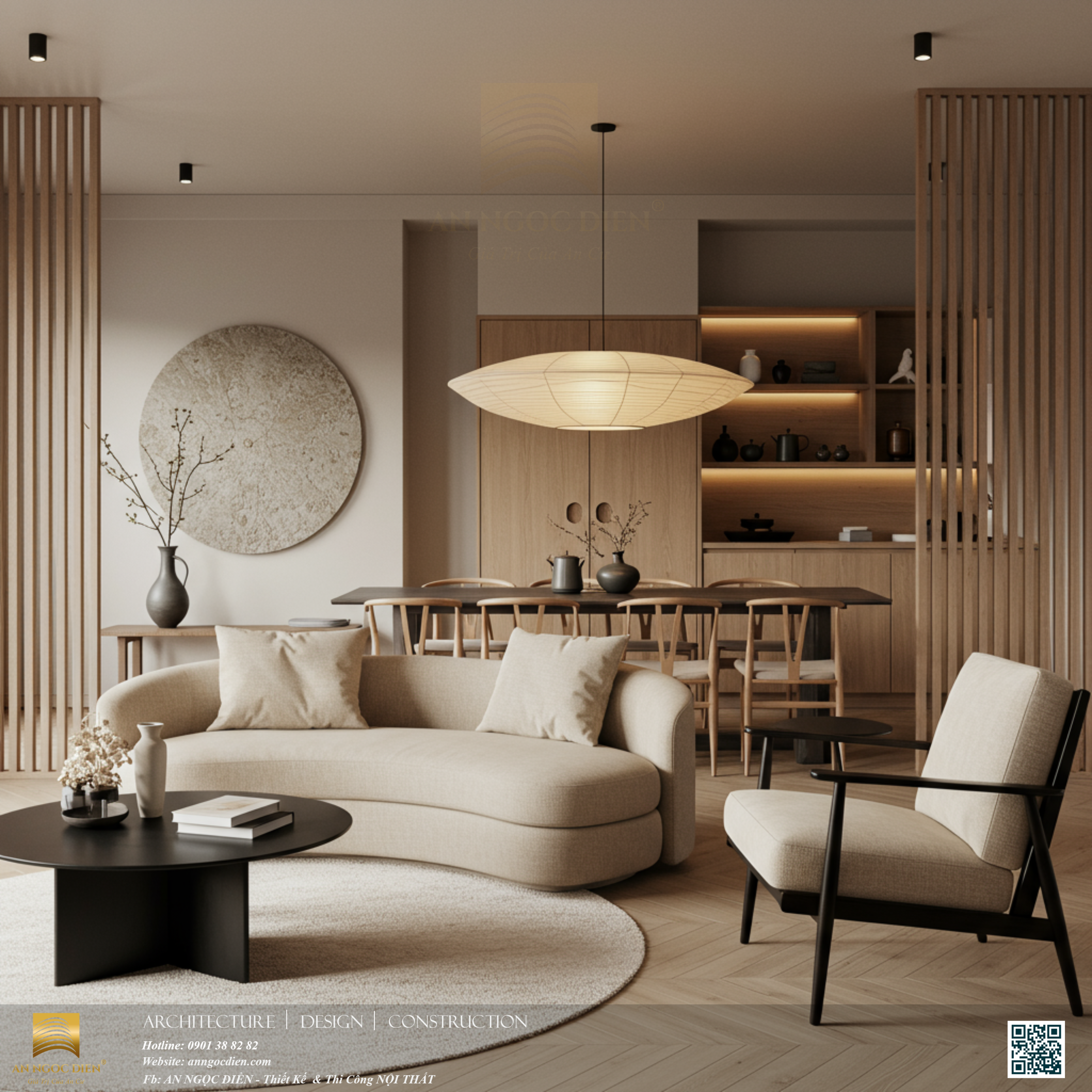 THIẾT KẾ NỘI THẤT XU HƯỚNG JAPANDI – SỰ TINH GIẢN CỦA LỐI SỐNG HIỆN ĐẠI