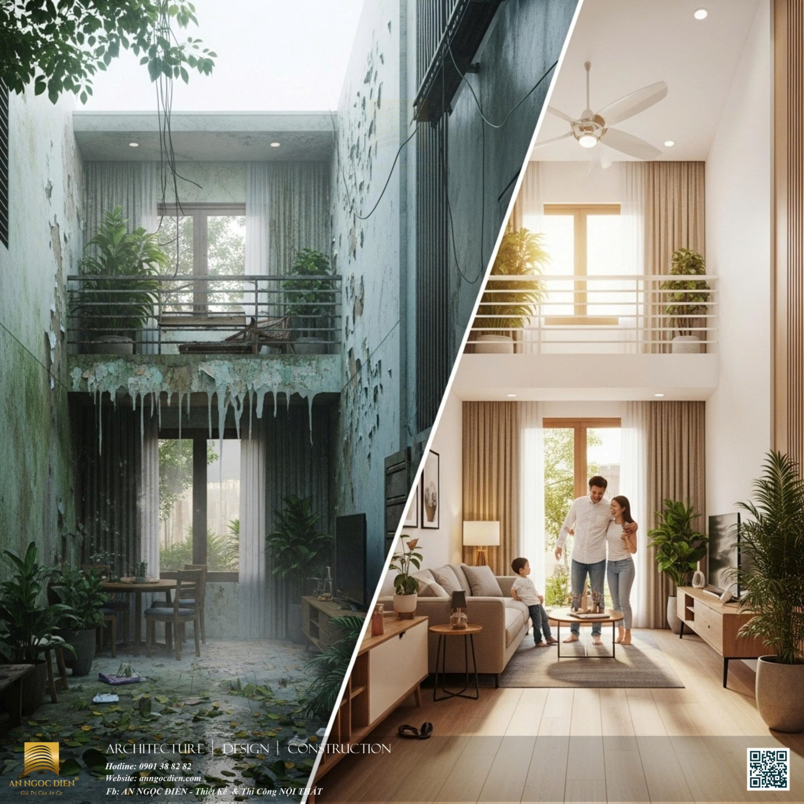 TẠI SAO NHÀ PHỐ DỄ BỊ ẨM MỐC VÀ ĐÂU LÀ VẬT LIỆU KHÁNG ẨM HIỆU QUẢ NHẤT HIỆN NAY?