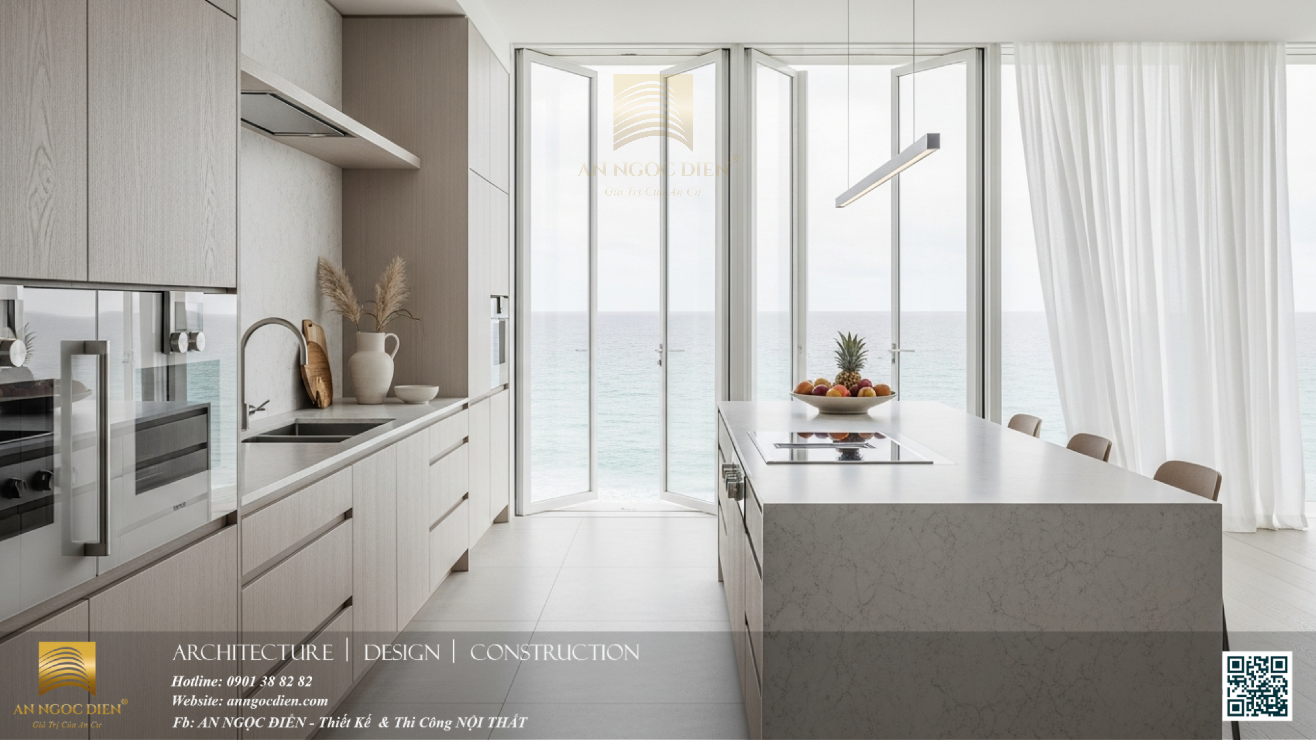 nội thất bếp sang trọng tại Phan Rang