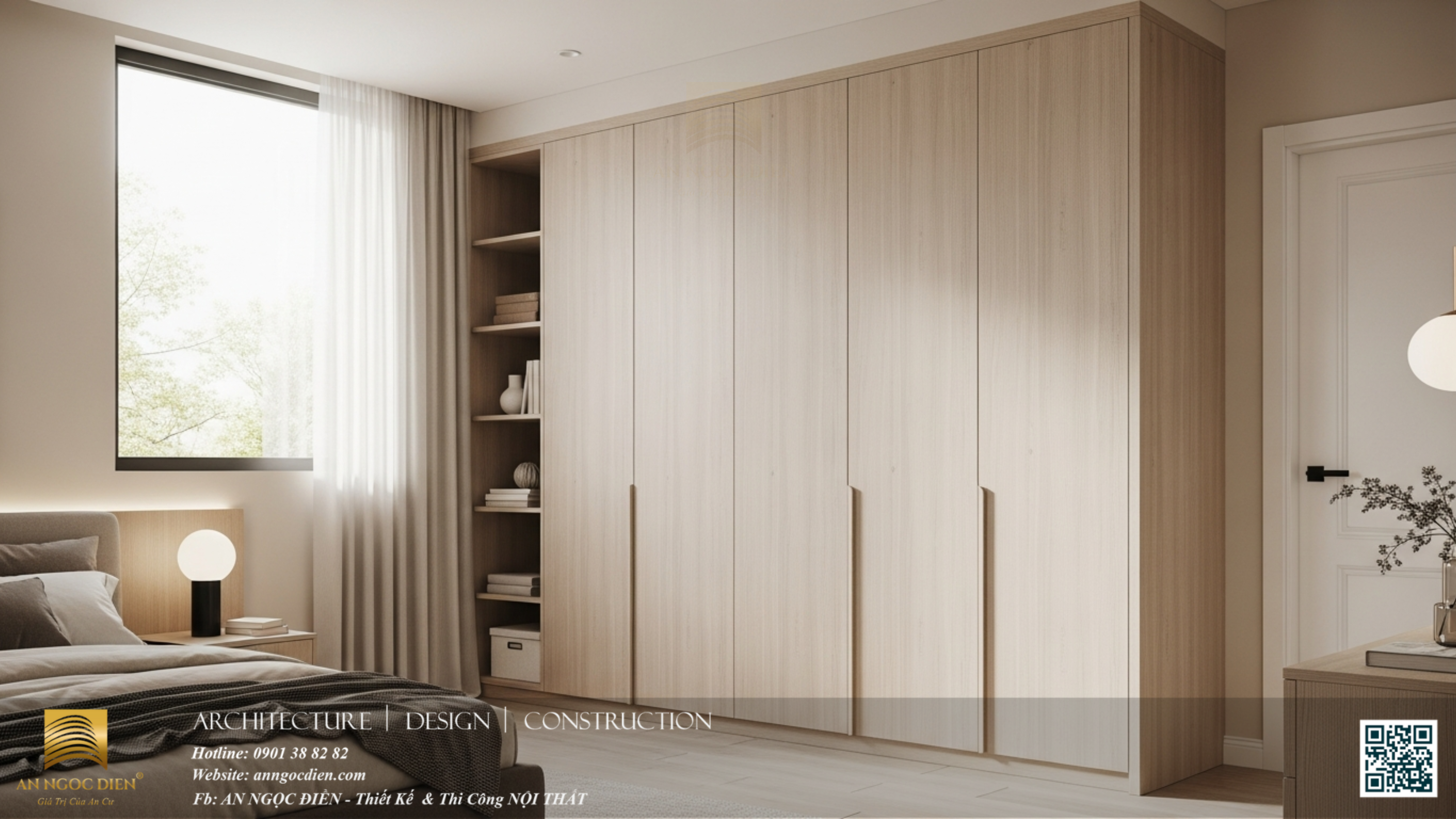 TỦ ÁO GỖ CÔNG NGHIỆP PHONG CÁCH HIỆN ĐẠI TẠI PHAN RANG