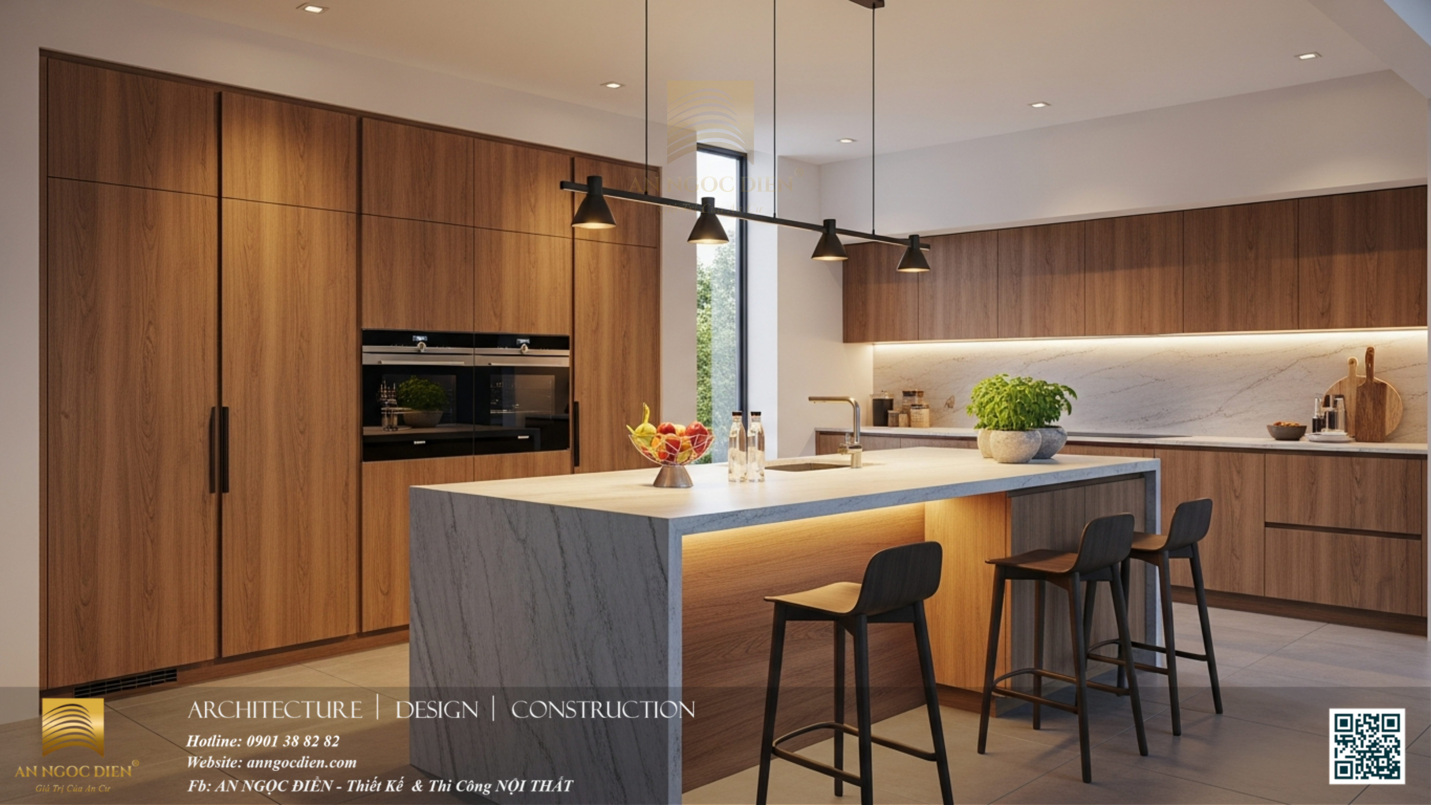 nội thất bếp sang trọng tại Phan Rang