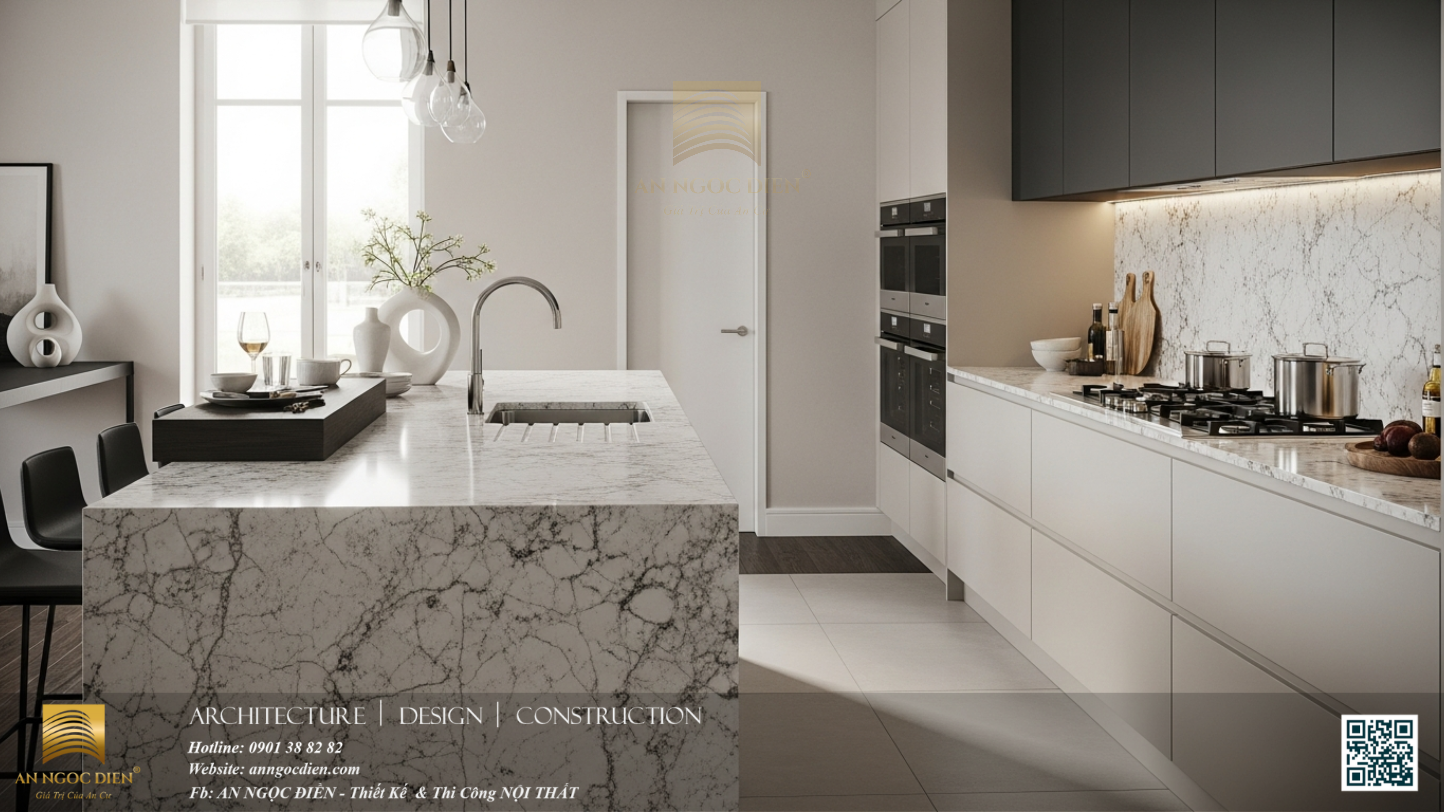 nội thất bếp sang trọng tại Phan Rang