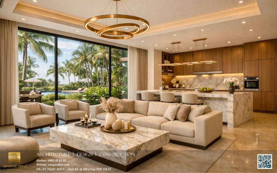 Nội thất biệt thự Khánh Hòa