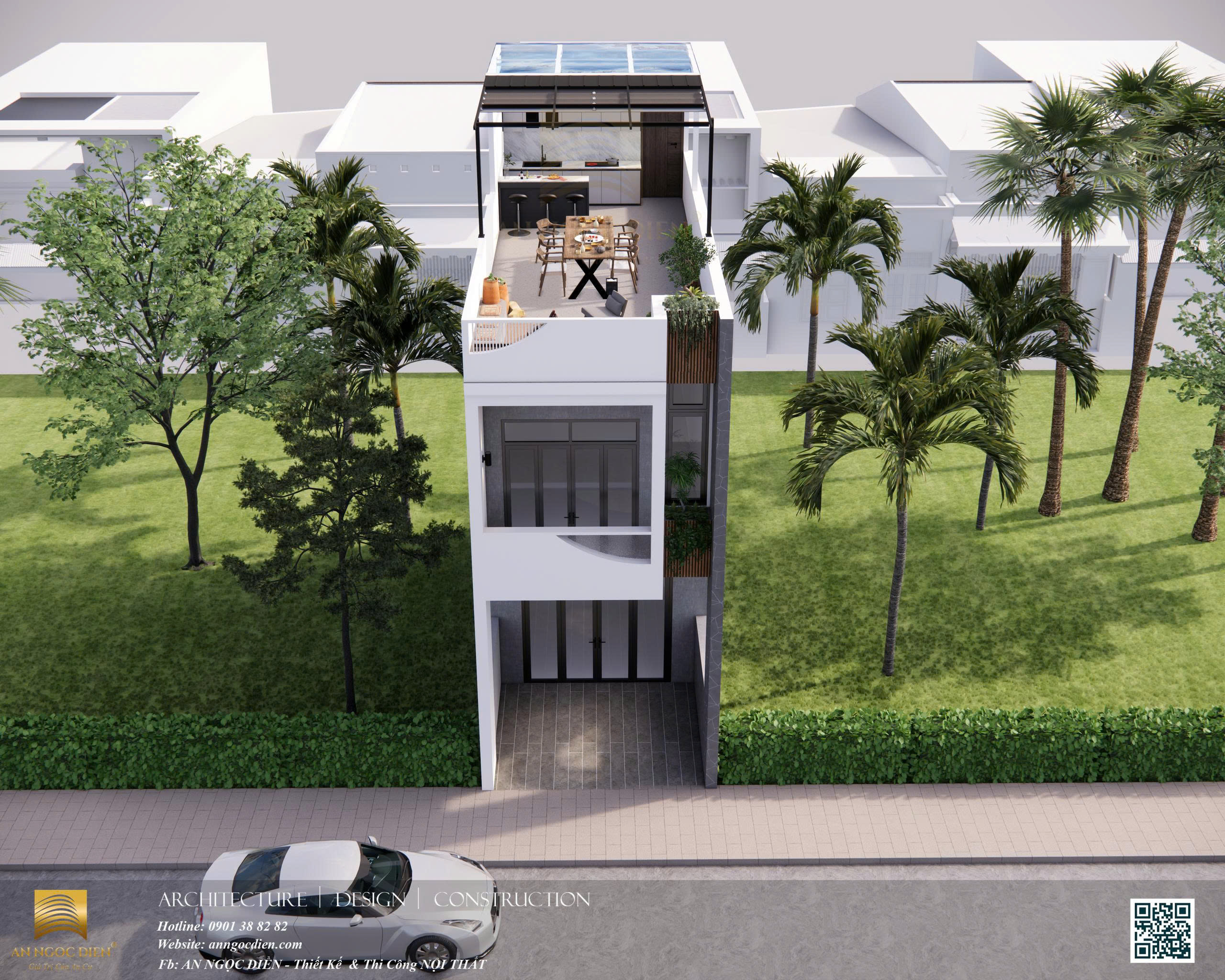 Nhà Phố View Biển Khánh Hòa – Giải Pháp Thiết Kế Nội Thất Mở Đón Gió Và Ánh Sáng